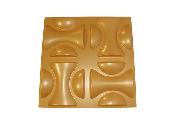 панель стены золота диаманта дома PVC панелей стены 3D 500x500mm декоративная