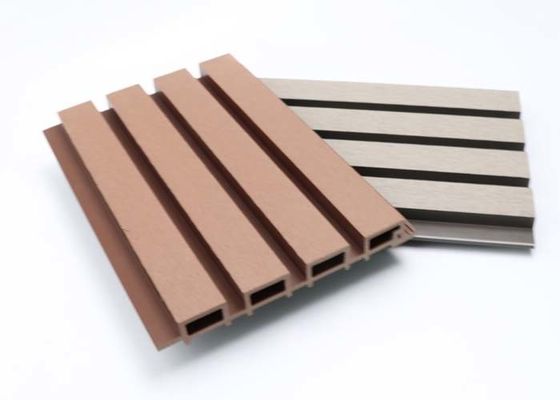 Деревянное штранг-прессование Co плакирования панели стены экстерьера WPC зерна на открытом воздухе огнеупорное