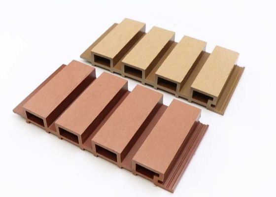 Деревянное штранг-прессование Co плакирования панели стены экстерьера WPC зерна на открытом воздухе огнеупорное