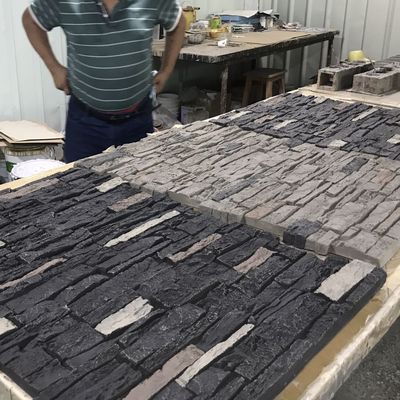 Быстрый полиуретан 1200 * 600mm камня гриба панели каменной стены Faux PU установки