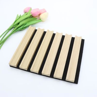 Роскошная акустическая ткань доски панелей деревянная калиброванная рифленая 2400 * 600мм