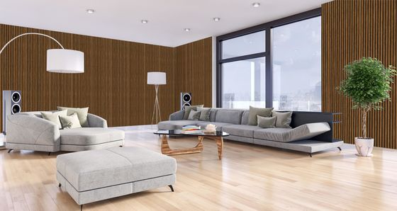 Звукоизоляция поглощает панели стены предкрылка доски любимца Мдф акустические деревянные