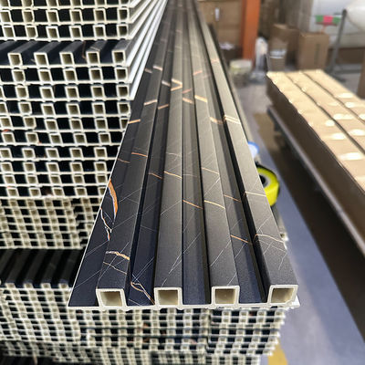 Экологически чистый WPC Внутренний стенный облицовка Флютовый стенный панель Внутреннее оформление