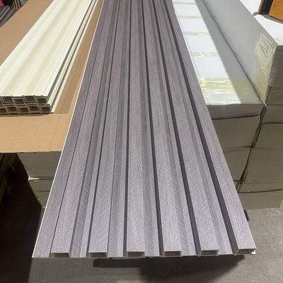 Экологически чистый WPC Внутренний стенный облицовка Флютовый стенный панель Внутреннее оформление