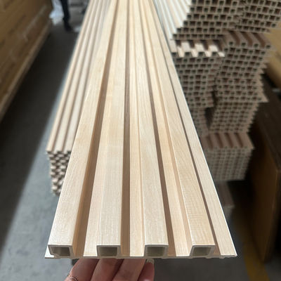 Экологически чистый WPC Внутренний стенный облицовка Флютовый стенный панель Внутреннее оформление