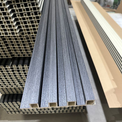 Экологически чистый WPC Внутренний стенный облицовка Флютовый стенный панель Внутреннее оформление