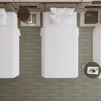 Удаляемый 0,7 мм ПВХ виниловый напольный ролик с клейкой поддержкой