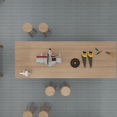 Наклейки на напольные плитки формата экстра-широкого рулона для больших помещений или пространств