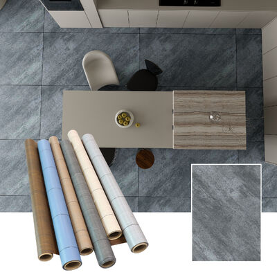 0.5 мм Экологически чистый ПВХ самоклеящиеся наклейки на полу Материал для украшения