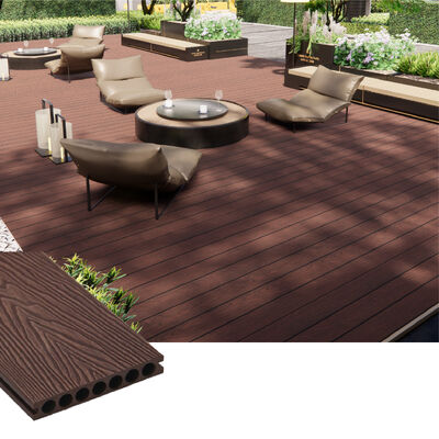 Высокая долговечность WPC Decking Outdoor Waterproof Composite Flooring для наружных садовых приложений