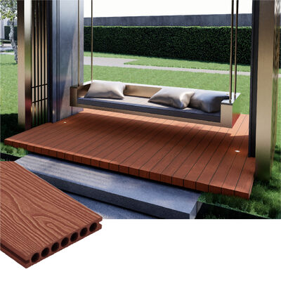 Высокая долговечность WPC Decking Outdoor Waterproof Composite Flooring для наружных садовых приложений