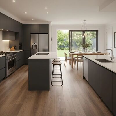 Водонепроницаемый Spc 5 мм жесткий виниловый плавающий пол с износостойким слоем 20 мил с замком с замком