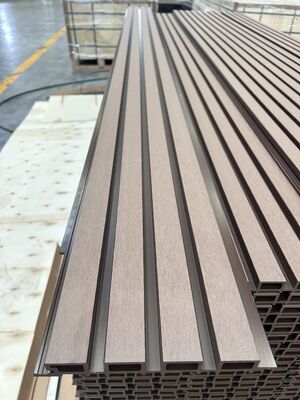 Прочные огнестойкие наружные WPC композитные панели для стен с пазом и гребнем, ПВХ стеновые панели