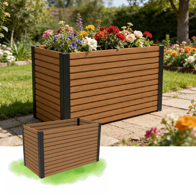 Приподнятая клумба для сада на открытом воздухе с водонепроницаемым огнестойким экологически чистым материалом для посадки на заднем дворе