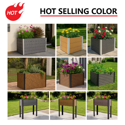 Приподнятая клумба для сада на открытом воздухе с водонепроницаемым огнестойким экологически чистым материалом для посадки на заднем дворе