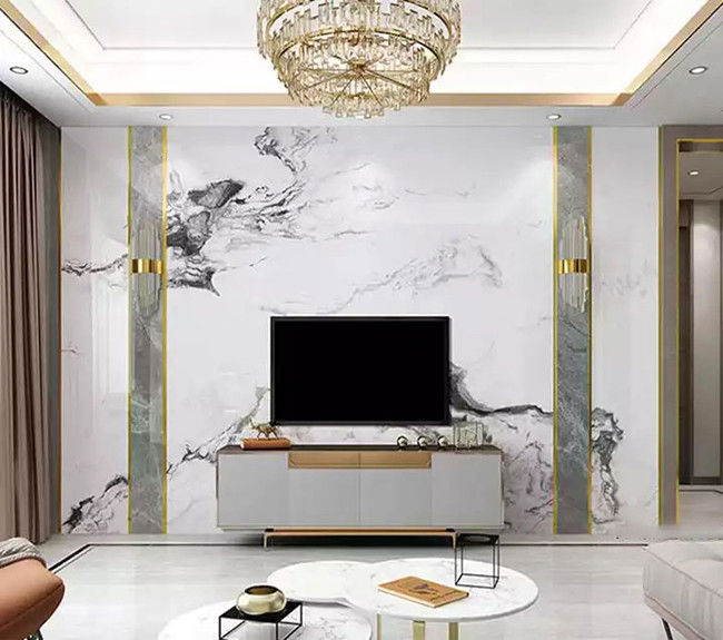 Панели водоустойчивого внутреннего декоративного листа мрамора PVC УЛЬТРАФИОЛЕТОВЫЕ мраморные 2mm до 5mm