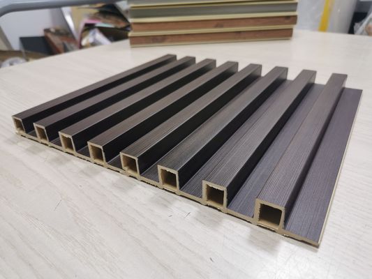 Деревянная панель стены PVC WPC зерна рифлить панель стены панелей стены WPC 3D
