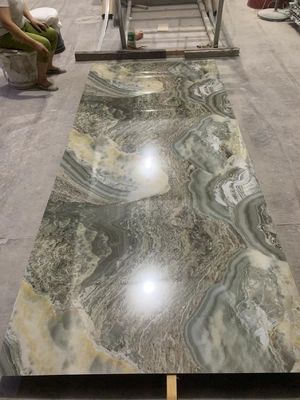 Внутренняя стена Decotion делает лист водостойким 1220x2800mm PVC УЛЬТРАФИОЛЕТОВЫЙ мраморный пластиковый