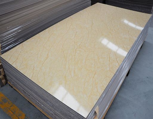 Мраморный альтернативный внутренний декоративный лист 1220x2800x3mm PVC УЛЬТРАФИОЛЕТОВЫЙ мраморный