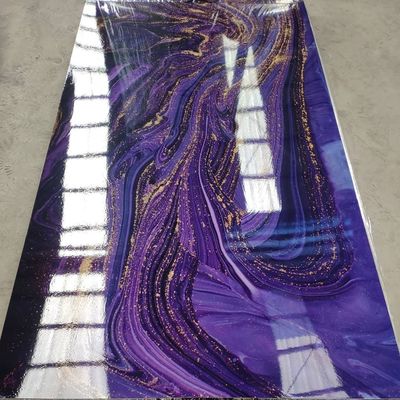 3D печатая лист УЛЬТРАФИОЛЕТОВОЕ мраморное 1220x2440 Mm мрамора PVC для отделки стен