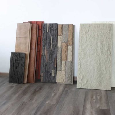 Гриб панели каменной стены Pu Faux придает огнестойкость 3mm 1220 * 2440mm