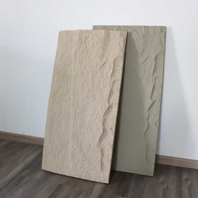 Крытая роскошная панель каменной стены водоустойчивое 3D Faux PU декоративное 100mm