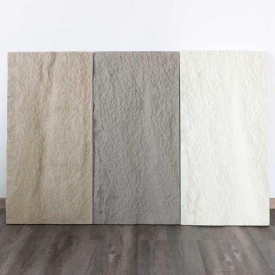 Роскошная стена декоративные 1200 * 600mm панели одного камня Faux PU 100mm